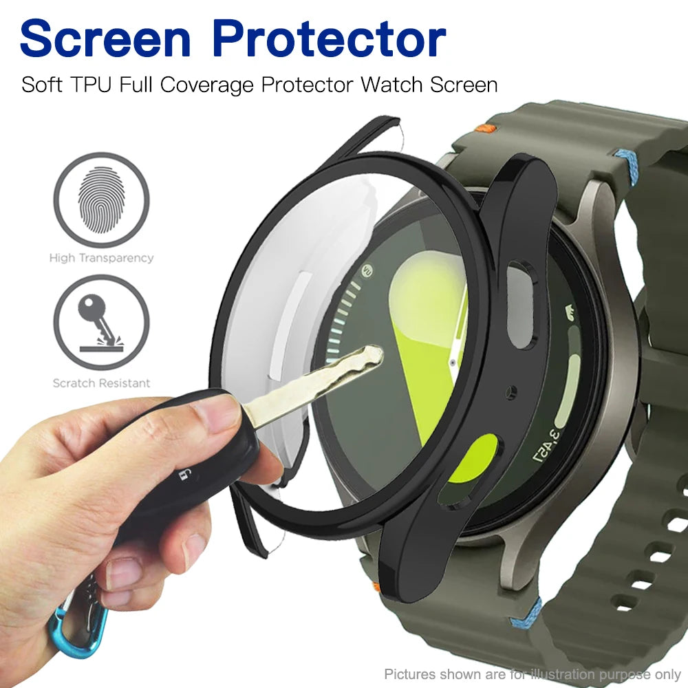 Full Coverage Soft TPU Protective Case for Galaxy Watch7