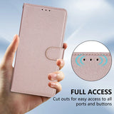 Wallet With Card Slot Magnetic Flip Leather Case For Samsung