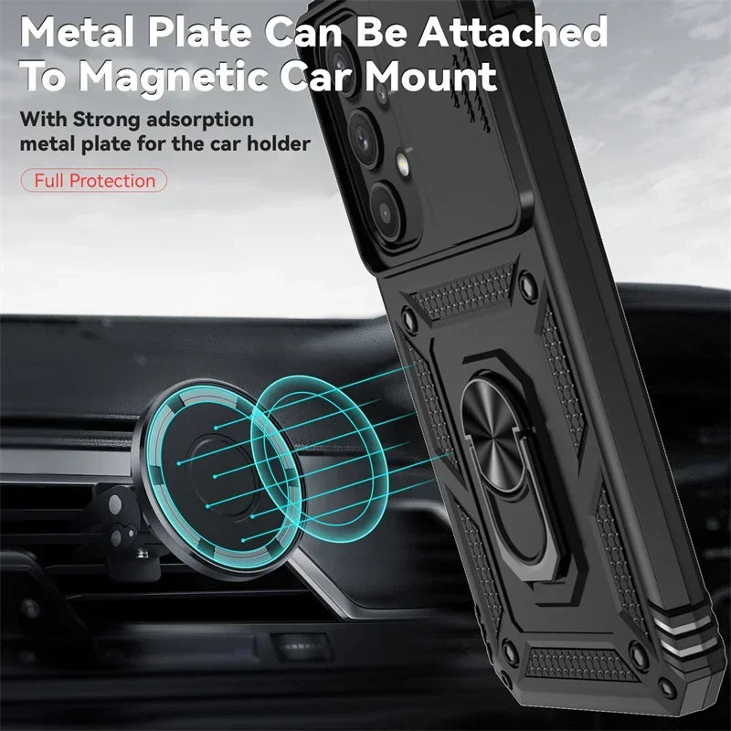 Anti-fall Shockproof Armor Case for Samsung Galaxy Ring Stand Case For Samsung