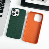 Liquid Silicone Braided Textured Phone Case for IPhone