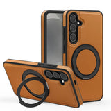 Rotating Stand Leather Magnetic Phone Case for Samsung