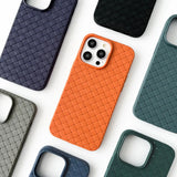 Liquid Silicone Braided Textured Phone Case for IPhone