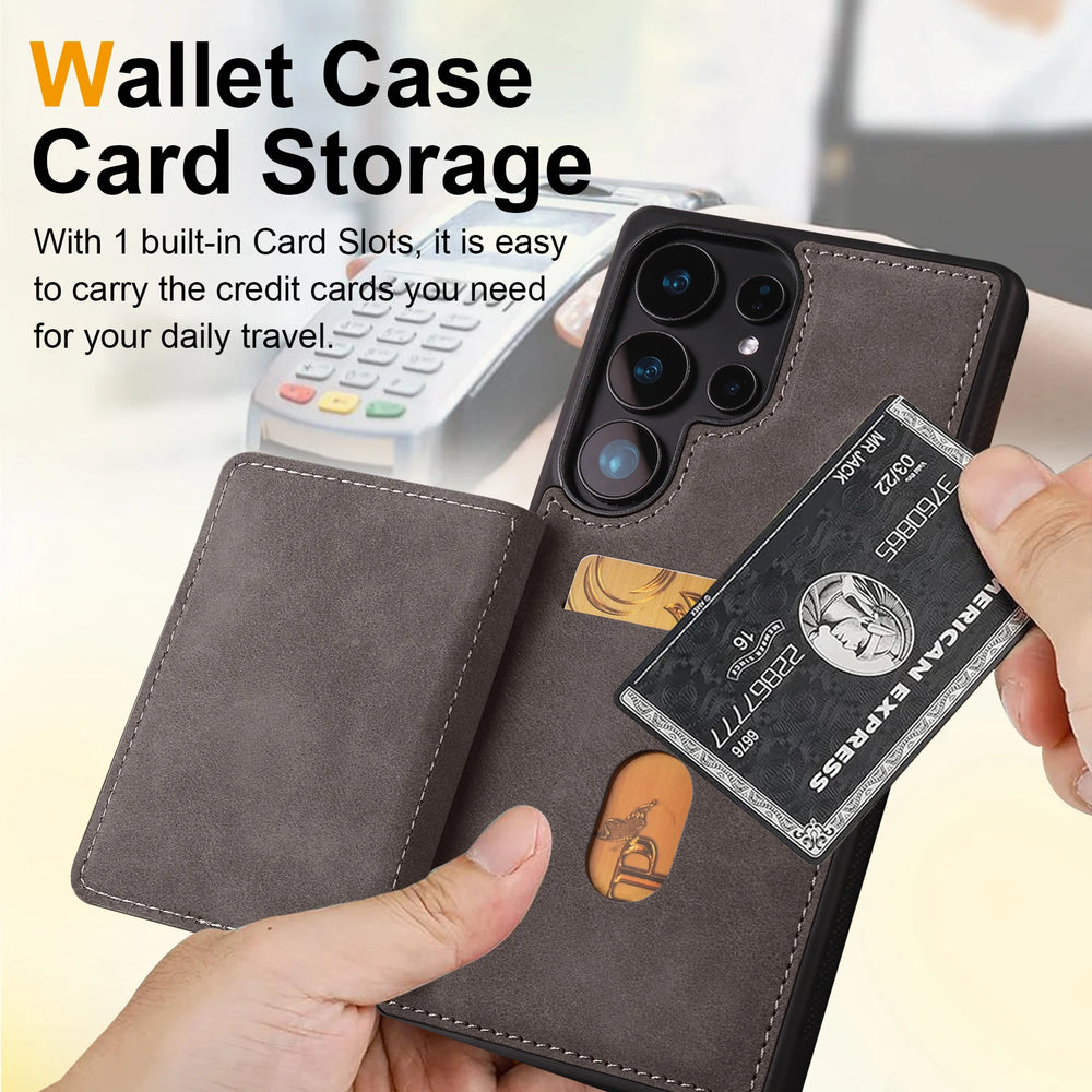 Leather Magnetic Case for Samsung