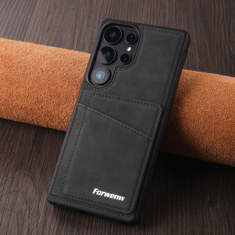 Leather Magnetic Case for Samsung
