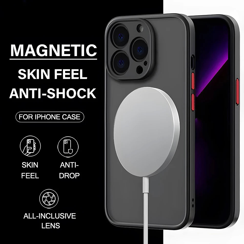Shockproof Armor Matte Case For iPhone