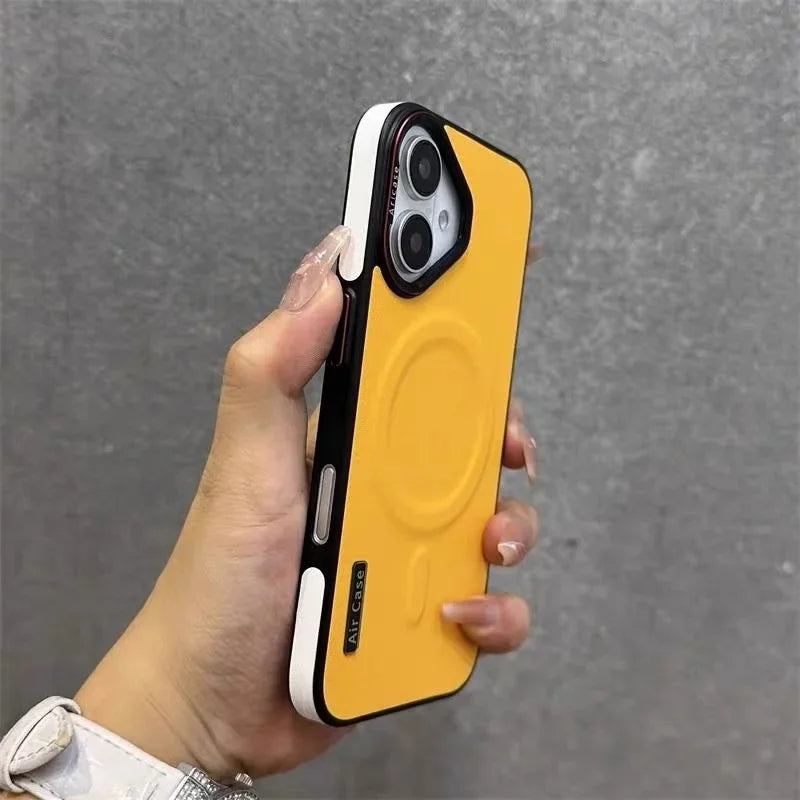 Matte Leather Magnetic For Magsafe Phone Case For iPhone