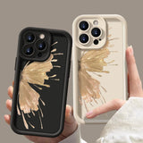 Candy Color Gilt Butterfly Shockproof Soft TPU Silicone Case For iPhone