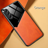 TPU Leather Magnetic Holder Case For Samsung Galaxy