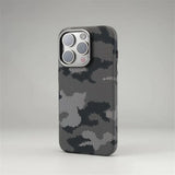 Camouflage Graffiti Relief Alloy MagSafe Phone Case For iPhone