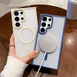 Matte Magnetic Clear Case For Samsung