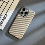 Matte Natural Titanium Grating Hard Phone Case for IPhone
