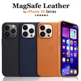 Luxury Leather MagSafe Case for  iPhone