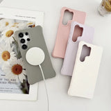 Luxury Water Ripple Liquid Silicone For MagSafe Case For Samsung