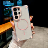 Transparent Magnetic Soft TPU Case For For Samsung