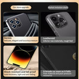Genuine Cowhide Leather Phone Case for iPhone