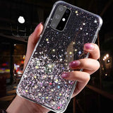 Starry Sky Clear Glitter Case For Samsung