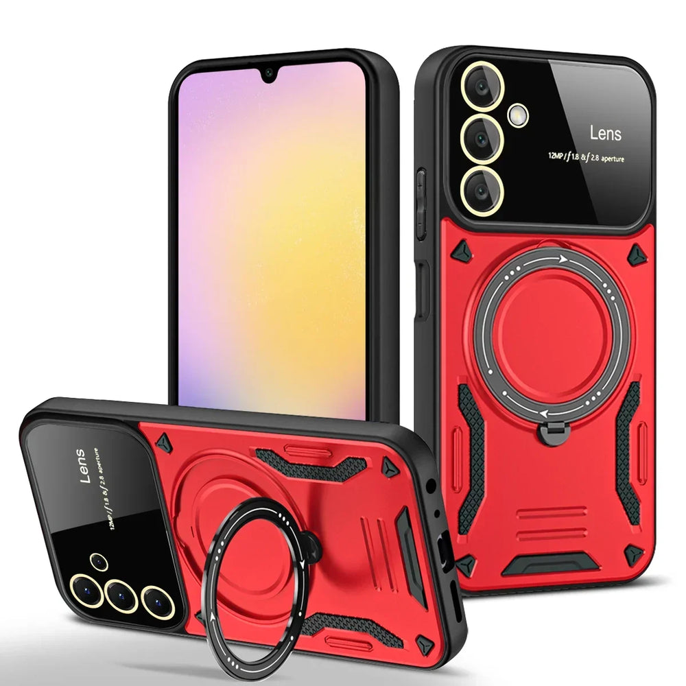 Shockproof Magnetic Ring Stand Armor Case For Samsung