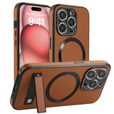 Luxury Magnetic Leather Stand Phone Case For iPhone