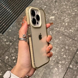 Luxury Transparent Airbag Bumper Case For iPhone