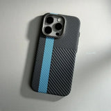 Carbon Fiber Abstract Geometric MagSafe Case For iPhone
