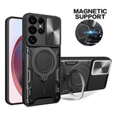 Magnetic Ring Holder Armor Shockproof Case For Samsung
