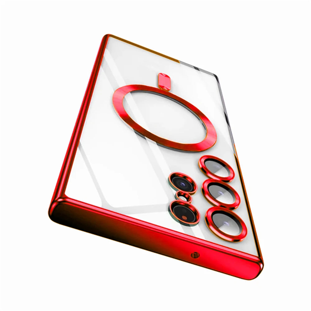 Luxury Plating Magnetic Case For Samsung Galaxy