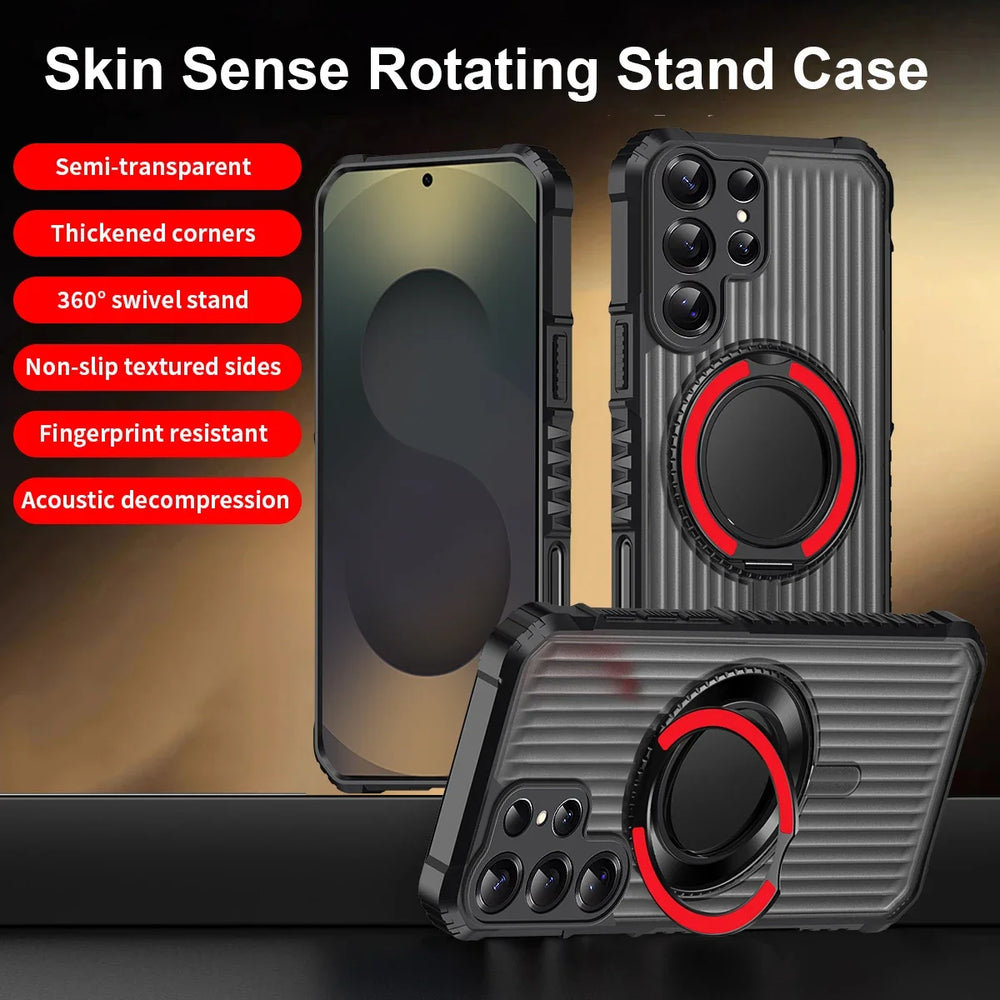 360° Rotate Ring Stand Shockproof Armor Case For Samsung