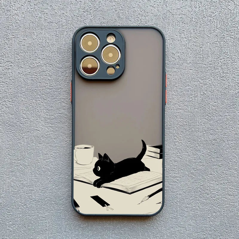 Funny Cat Daily Life Phone Case For iPhone
