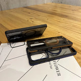 Metal Lens Protection Stand Magsafe Case For Samsung