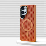 Honeycomb Mesh Cooling Magnetic Bumper Case for Samsung