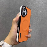 Matte Leather Magnetic For Magsafe Phone Case For iPhone