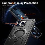 Shockproof Armor Metal Ring Holder Case For iPhone