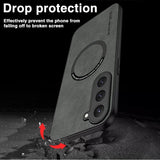 Magnetic For Magsafe Leather Case For Samsung Galaxy
