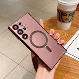 Luxury Shockproof Magnetic Wireless Charging For Magsafe Cases For Samsung