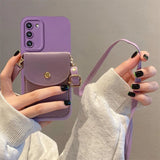 Crossbody Card Slot Bag Holder Case For Samsung Galaxy