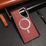 Luxury Carbon Fiber Texture Alloy Case For Samsung