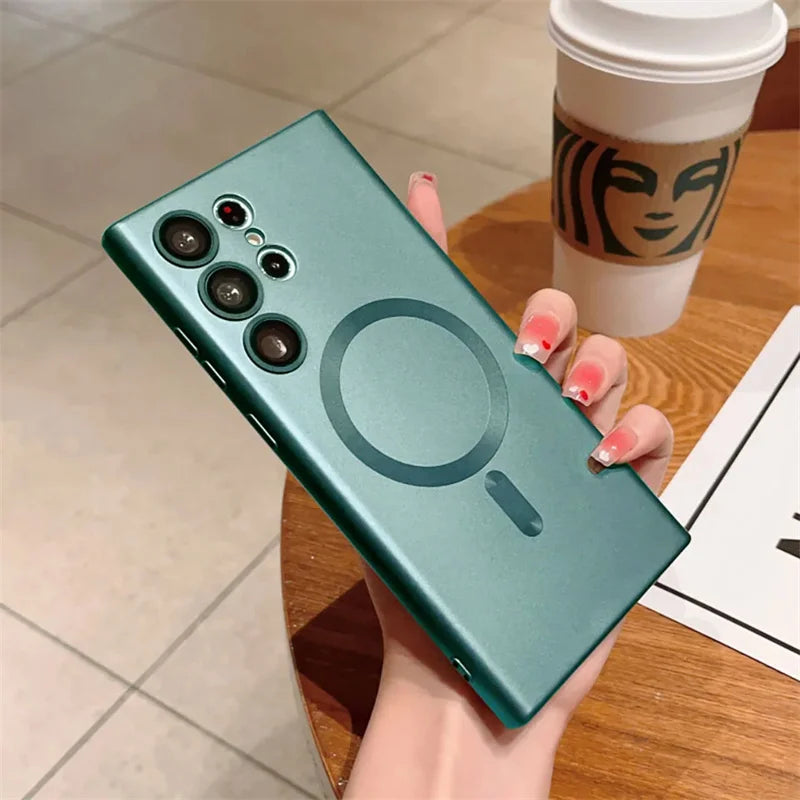 Luxury Shockproof Magnetic Wireless Charging For Magsafe Cases For Samsung