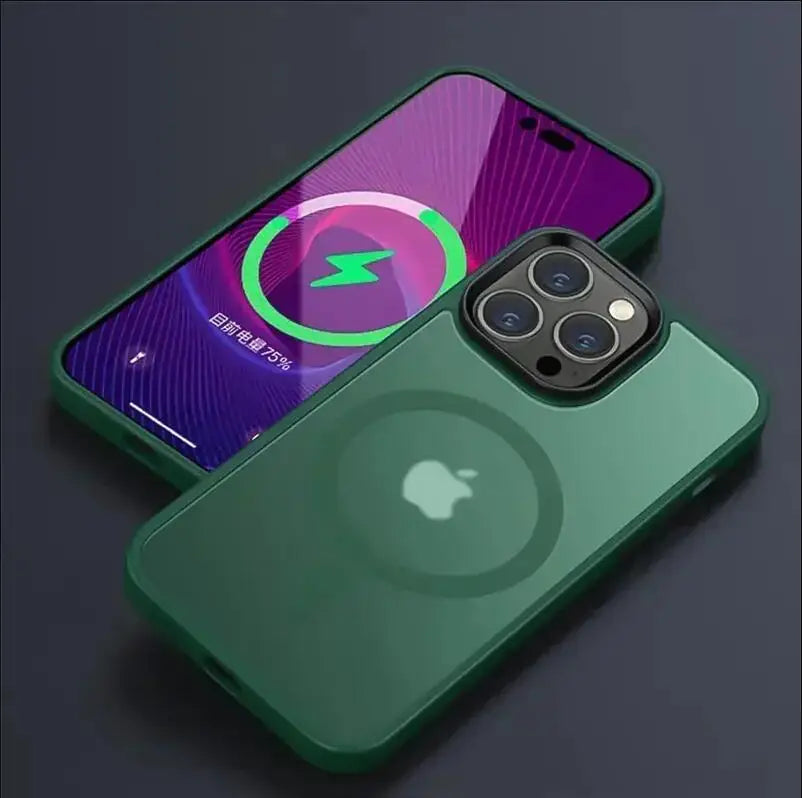 Magnetic Matte Translucent Frosted Phone Case For iPhone