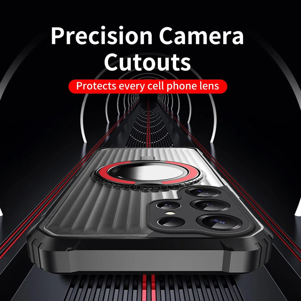 360° Rotate Ring Stand Shockproof Armor Case For Samsung