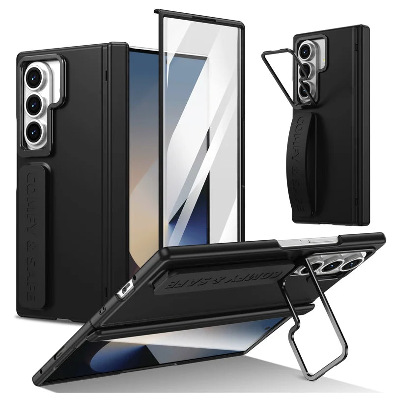 Wristband Magnetic Hinge Case For Samsung