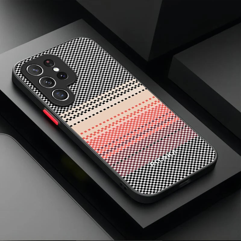 Luxury Real Aramid Fiber Matte Case For Samsung Galaxy