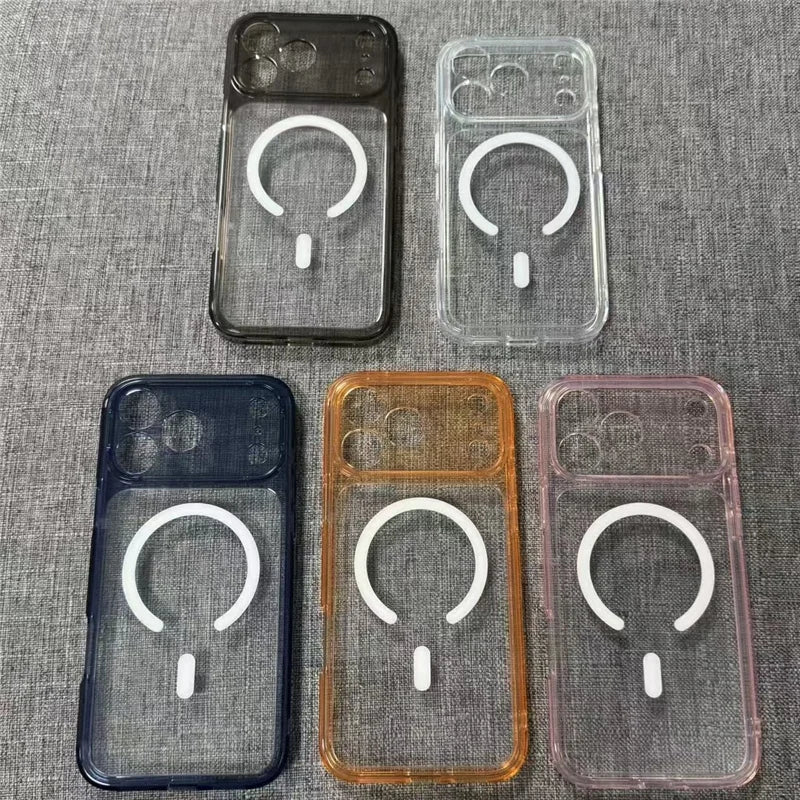 Luxury Clear Shockproof Magsafe Magnetic Case For iPhone