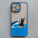 Funny Cat Daily Life Phone Case For iPhone