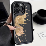 Candy Color Gilt Butterfly Shockproof Soft TPU Silicone Case For iPhone