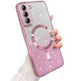 Plating Gradient Glitter Shockproof Phone Case For Samsung