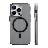 Corrugated Pattern Non-slip Bumper Hard PC Matte Case For iPhone