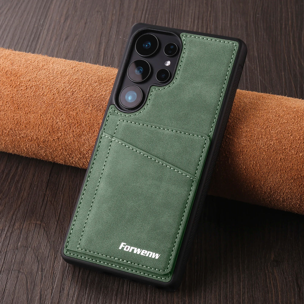 Leather Magnetic Case for Samsung