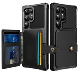 Magnetic Cards Solt Wallet Leather Case For Samsung