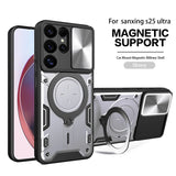 Magnetic Ring Holder Armor Shockproof Case For Samsung