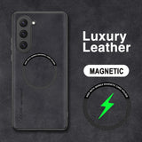 Magnetic For Magsafe Leather Case For Samsung Galaxy